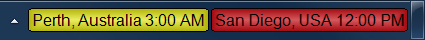 Plain Black skin with default font size - not enough space for clock stack