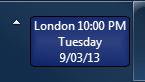 "dddd\nM/dd/yy" date format in a wide taskbar