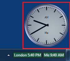 World Clock after a clean install with 3 clocks
