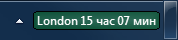Taskbar clock with own time format